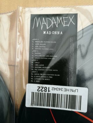 Madonna Madame X Double Lp Rainbow Coloured Vinyl In Plastic Double Sleeve,