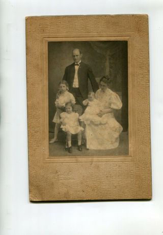 Early Photo Dr William W Fennell & Family M Carlisle Rock Hill Sc 1/2 X 6 Inch
