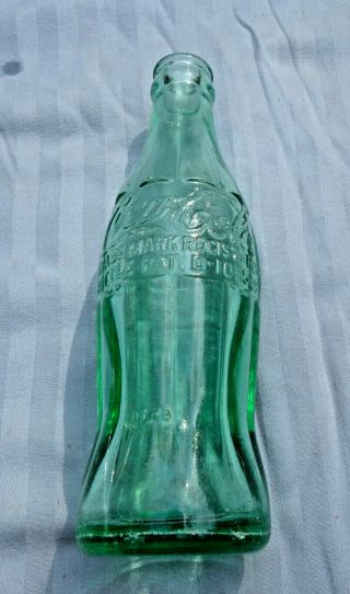 Vintage Coca Cola Green Glass Bottle Salem Depot,  Nh Hobble Skirt