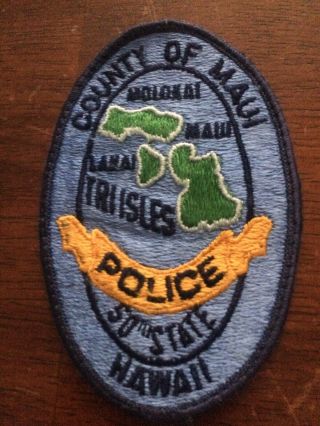 Maui Co Police - Hi Police Patch