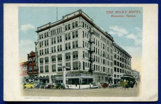Houston Texas Tx The Milby Hotel Old Postcard