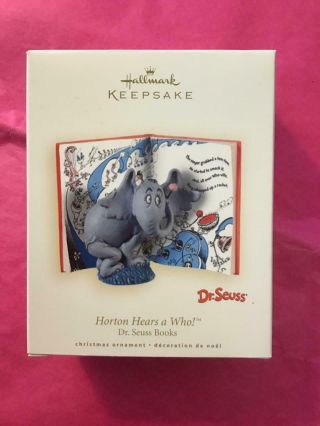 Hallmark Keepsake Ornament Dr.  Seuss Books Horton Hears A Who 2008 Elephant