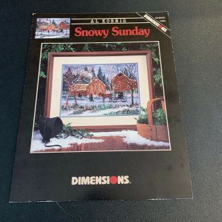Cross Stitch Leaflet Snowy Sunday Dimensions Al Koenig