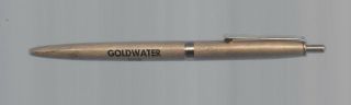 1964 Barry Goldwater For President Gold Colored Ballpoint Campaign Pen