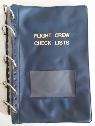 Flight Crew Check List Flight Book,  Just Stored - Store Notes,  Photos