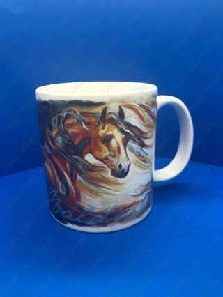 Glamorous Spirt Horse Coffee Mug /cup 14oz.  Ceramic By Macia Baldwin / Westland
