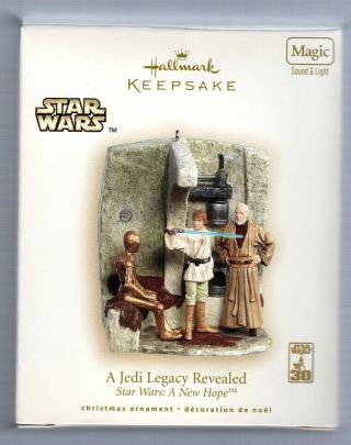 2007 Hallmark Keepsake Ornament Star Wars A Hope Jedi Legacy Revealed