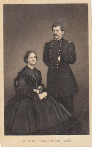 Civil War Union General George Mc Clellan & Wife C.  1860’s