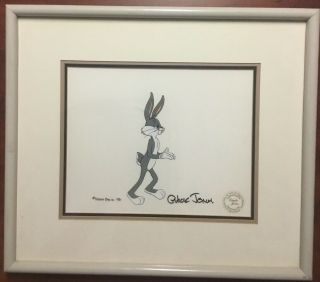 Bugs Bunny Animation Hand - Painted Disney Film Art Signed By Chuck Jones