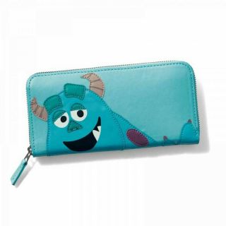 Monsters Inc Sulley Face Long Wallet Japan Limited Disney Pixar Purse Coin Card