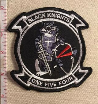 Us Navy Vf - 154 Black Knights F - 14 Tomcat Patch
