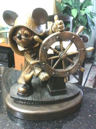 Disney Magic Cruise Lines Inaugural Voyages 1998 Mickey Statue For Michael