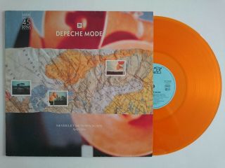 Depeche Mode Never Let Me Down Mute Int 126.  868 Martin Gore Orange Vinyl German