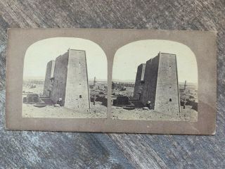 Francis Frith Stereoview Views Of Egypt & Nubia Temple Of The Greek Period 1850s