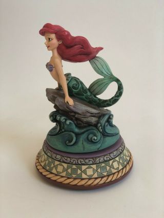 Disney Traditions Jim Shore Little Mermaid Ariel PLAYS MUSIC Part of Your World 2