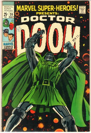Marvel - Heroes 20 Vf,  8.  5 1st Solo Doctor Doom 1969