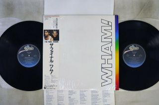 Wham The Final Epic 38 3p - 751,  2 Japan Obi Shrink Vinyl 2lp