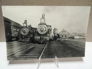 1906 Rppc Photo Postcard Railroad Station South Paris Maine