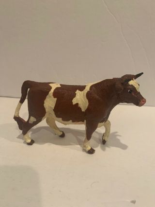 1991 Retired Safari Ltd.  Guernsey Bull Dairy Cow From Farm Life Series