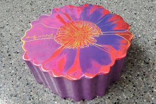 Andy Warhol Tacoma Daisy Flower Appetizer Plates Keepsake Box Melamine Pop Art