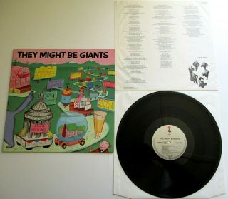 They Might Be Giants - They Might Be Giants Uk 1990 Elektra Lp With Inner Sleeve