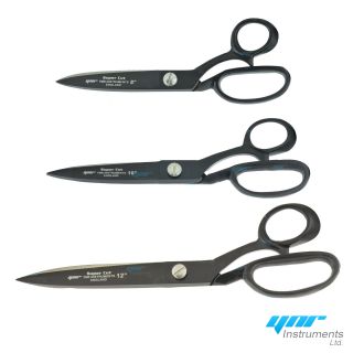 Ynr Tailor Scissors Dressmaking Quality Upholstery Fabric Cutters Shears Black