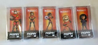 D23 Expo 2019 Figpin The Incredibles 5 Pack Limited Edition In Hand