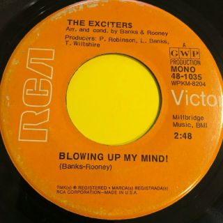Northern Soul 45 The Exciters - Blowing Up My Mind - Rca 2nd