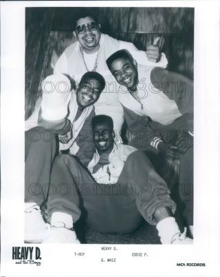 Press Photo Heavy D & The Boys T - Roy G Whiz Eddie F Rap Hip Hop