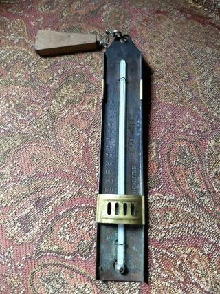 Old Vintage Brass Candy Thermometer