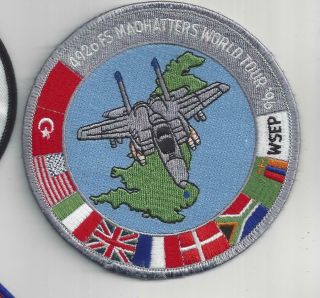Patch Usaf 492nd Fighter Sq Fs Madhatters World Tour 