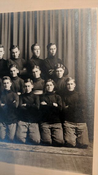 1900s Mens Football Team Cabinet Photo Vintage Sport Picture Antique 2