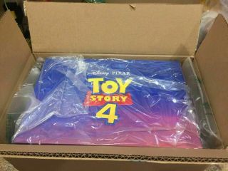 Dmc Exclusive Toy Story 4 Disney Movie Club Blu - Ray Dvd Bundle Lithograph & Pin