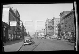 1941 8th Ave 122nd St Manhattan Nyc York City Old Photo Negative 717b