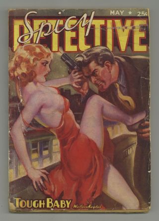 Spicy Detective Stories Pulp Vol.  9 1 Gd 2.  0 Trimmed 1938