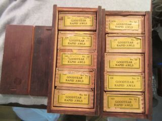 Goodyear Awls Shoe Shop 10 Boxes Of 50 Empty Advertising United Shoe Co 1931