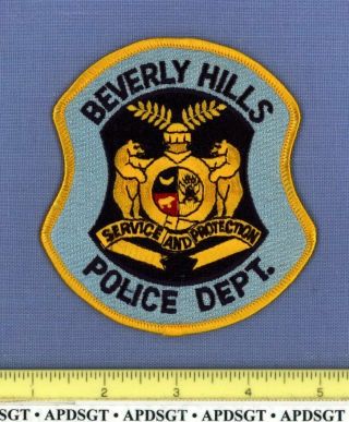Beverly Hills Missouri Sheriff Police Patch Bear State Seal Fe Full Embroidery