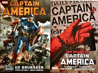 Captain America & Death Of Captain America Omnibus Hc By Brubaker & Epting