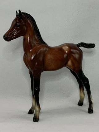 Vintage Breyer Horse Proud Arabian 219 Foal Chestnut Brown Black Colt