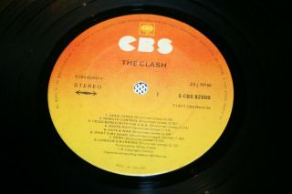 THE CLASH 1977 DEBUT ALBUM 1st PRESSING VINYL LP PUNK EX/EX SIGNED NICKY HEADON 3