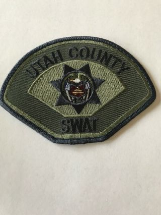 Utah County Sheriff Subdued Swat Tactical Utah Ut Police Patch