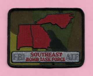 C19 Atf Fbi Southeast Bomb Taskforce Jttf Joint Terror Hrt Police Patch Fed
