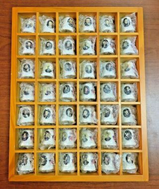 U.  S.  Presidential Thimble In Wooden Case Presidents 1 - 42