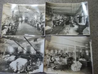 4 Ca.  1915 Photographs Of Interior,  High Rock Mill,  Philmont,  Ny Columbia Co.  Ny