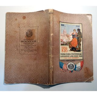 1821 - 1921 Missouri Centennial Expo & State Fair Official Souvenir Program