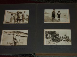 Vintage Photograph Album Family Holiday Early 1900 