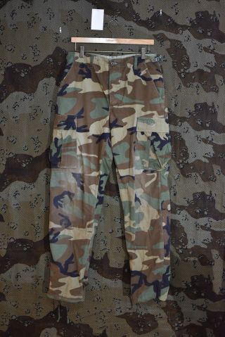 Us Army M81 Woodland Camo Bdu Uniform Ripstop Pants,  Size Small Regular?
