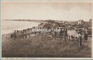 The Beach And Cannon Strandhill Sligo Ireland Postcard