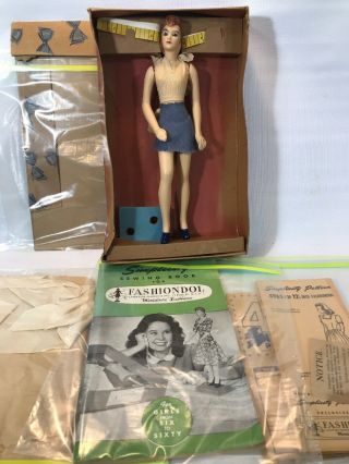 1944 Simplicity Latexture Miniature Fashiondol Mannequin Doll W Accessories