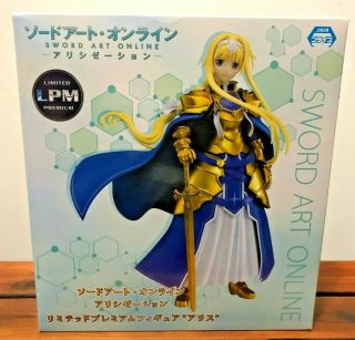 Sega Sword Art Online Alicization Alice Knight Limited Premium Figure Japan